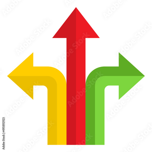 arrows flat style icon