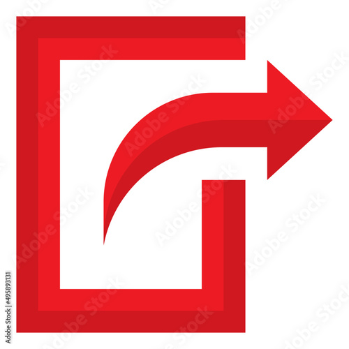 external flat style icon