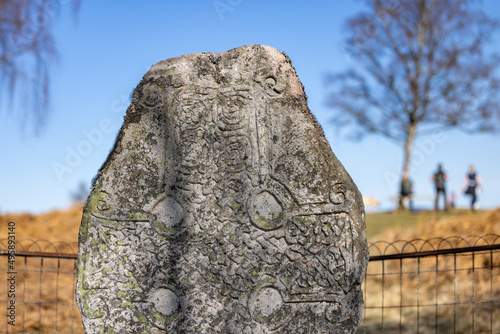 Kinord Cross Pictish Stone, in Scotland photo