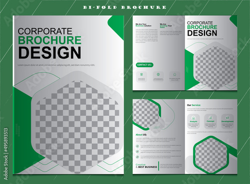 Bi-Fold Brochure, Brochure template layout design, minimal multipage business brochure template design, annual report, corporate company profile, editable template layout. Premium Quality Design, ads.