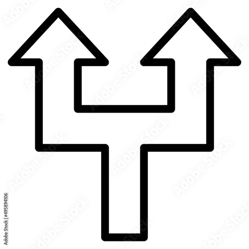 navigation outline style icon
