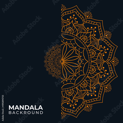  Luxury ornamental mandala design background photo