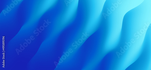 Blue abstract wavy background for banner, flyer and poster. Dynamic effect. Vector illustration. Cover design template. Can be used for advertising, marketing or presentation.