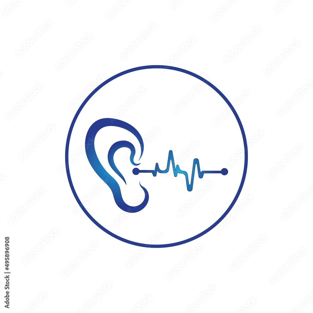 Hearing care Logo Template icon vector design Hearing care Logo Template icon vector design