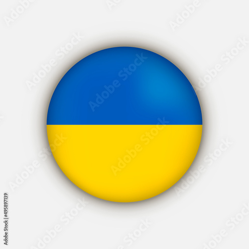 Country Ukraine. Ukraine flag. Vector illustration.