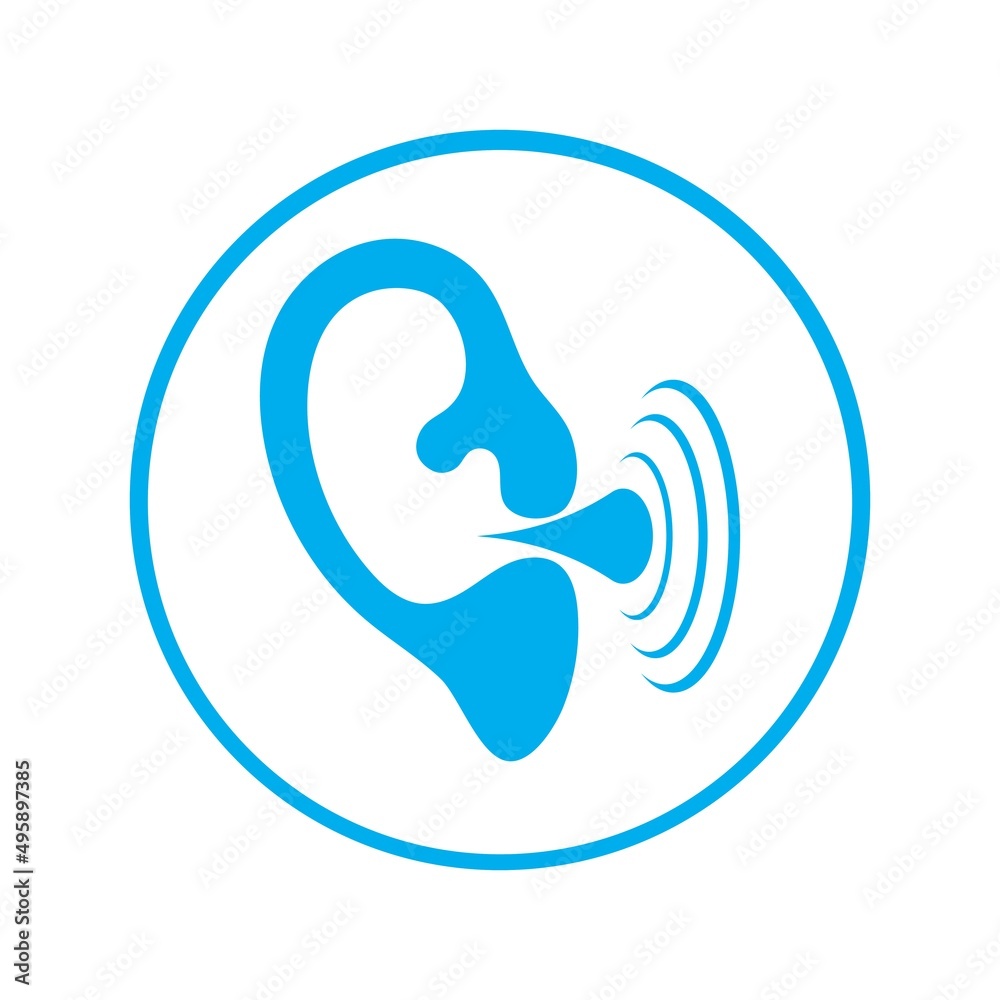 Hearing care Logo Template icon vector design Hearing care Logo Template icon vector design
