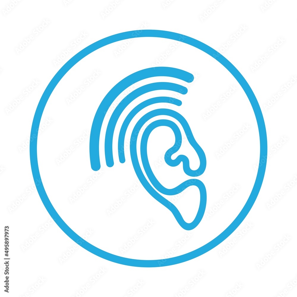 Hearing care Logo Template icon vector design Hearing care Logo Template icon vector design