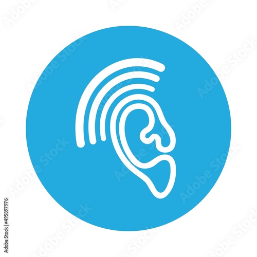 Hearing care Logo Template icon vector design