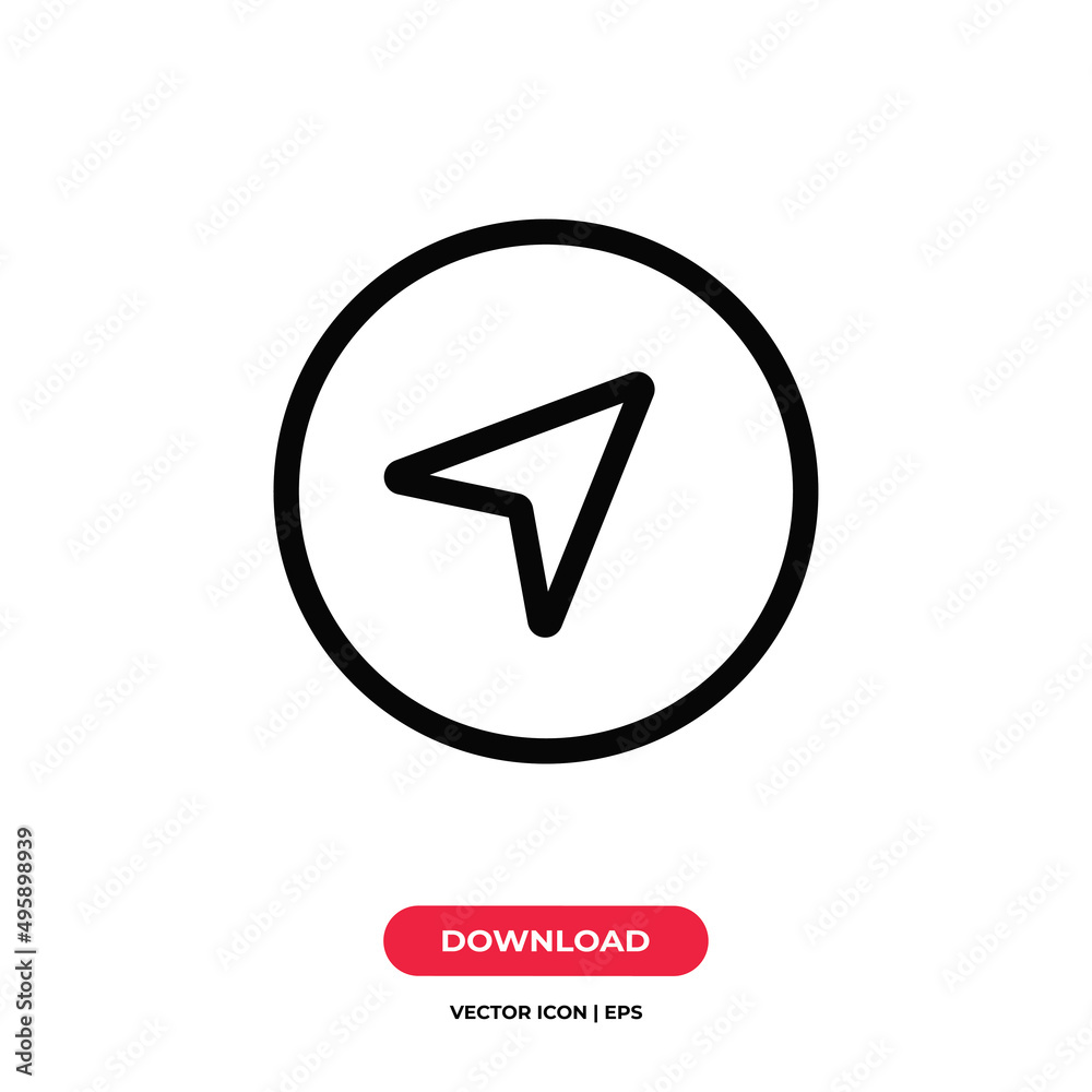 Navigator icon vector. Gps sign Navigator icon vector. Gps sign