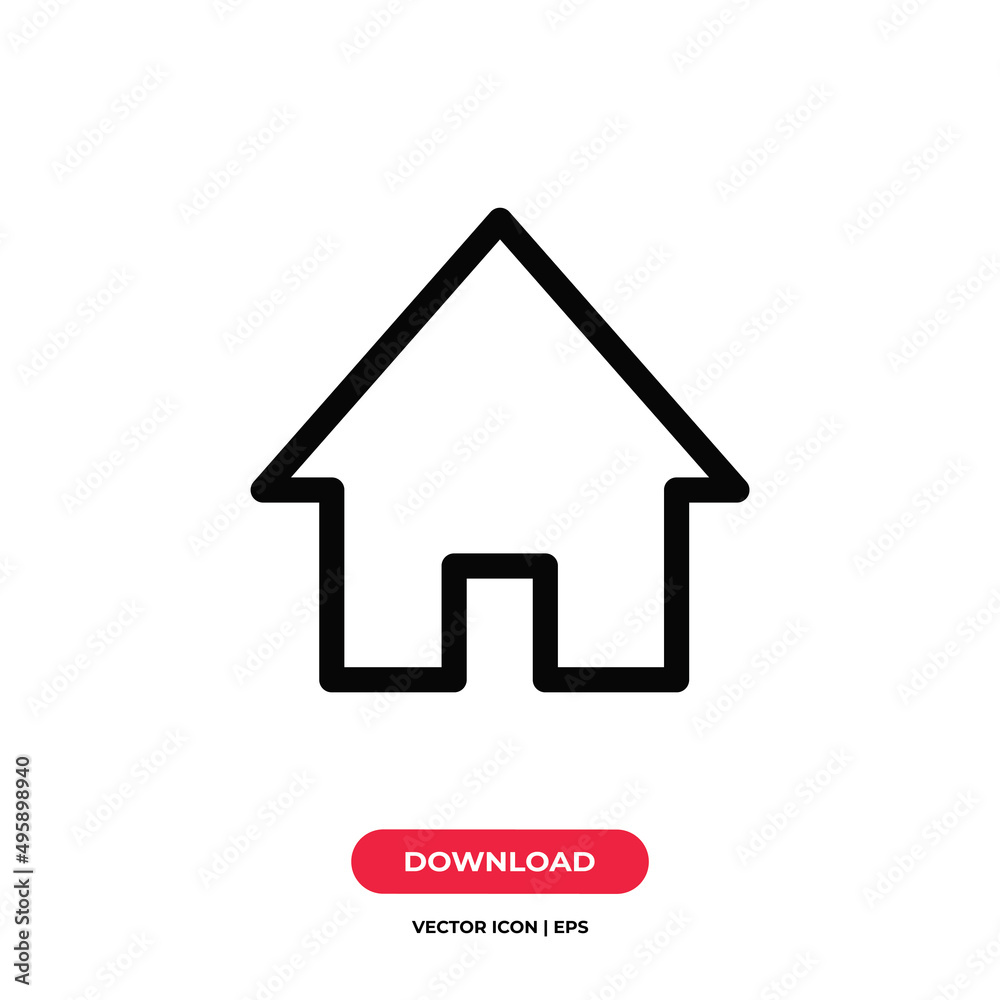 Home icon vector. House sign Home icon vector. House sign