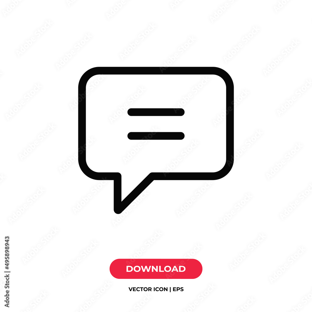 Comment icon vector. Message sign Comment icon vector. Message sign