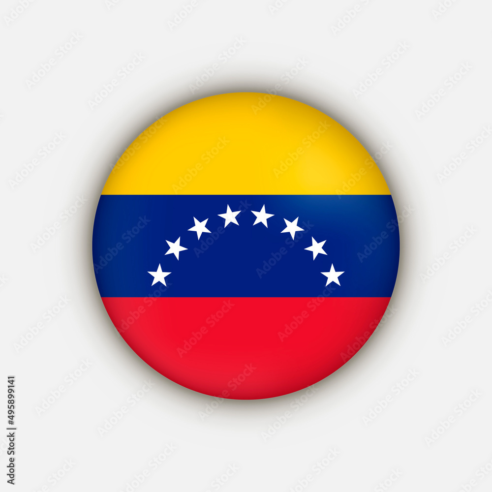 Country Venezuela. Venezuela flag. Vector illustration. Country Venezuela. Venezuela flag. Vector illustration.