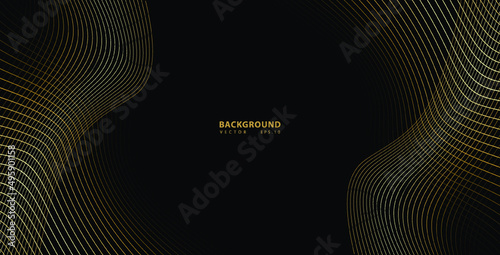 Abstract gold luxurious wave line background - simple texture for your design. gradient background. Modern decoration for websites, posters, banners, EPS10 vector