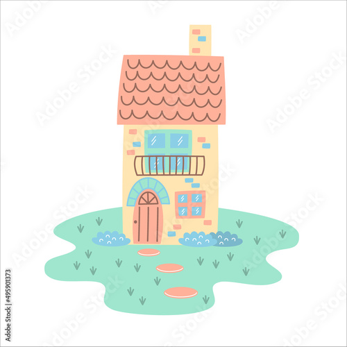 Cute house, Detached House     パステルカラーのかわいい一軒家
