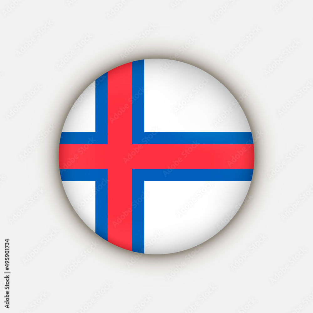 Cuntry Faroe Islands. Faroe Islands flag. Vector illustration. Cuntry Faroe Islands. Faroe Islands flag. Vector illustration.