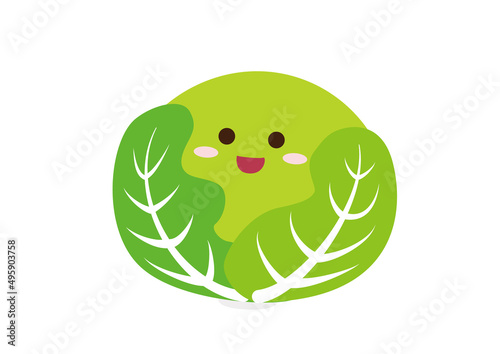 キャベツキャラクター　線なし