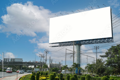фотографія billboard blank for outdoor advertising poster or blank billboard for advertisement