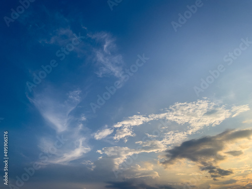 blue sky with clouds