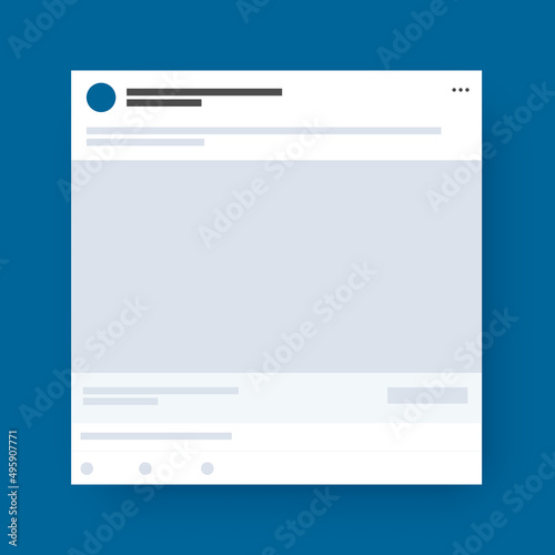 LinkedIn Social Media Template Mockup Simple Page Profile photo