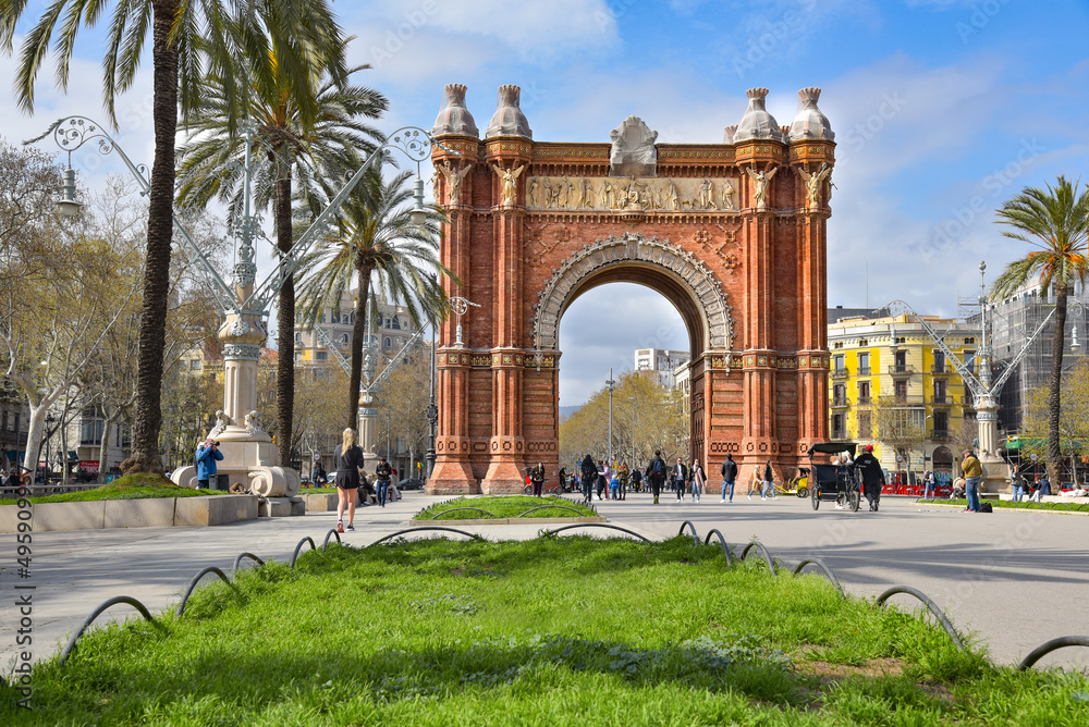 Obraz premium Arc de Triomf in Barcelona / Spanien