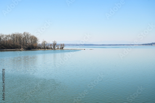 Lake in Slovakia. Zempl  nska     rava  dam and lake in eastern Slovakia. 