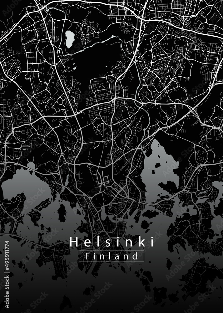 Helsinki Finland City Map