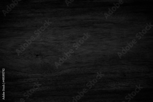 Black vintage painted wooden boards wall antique background. Old dark wood texture seamless decoration.