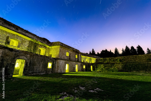 Night at the Fort Punta Corbin. Tresché Conca, Roana, Vicenza province, Veneto, Italy, Europe. photo
