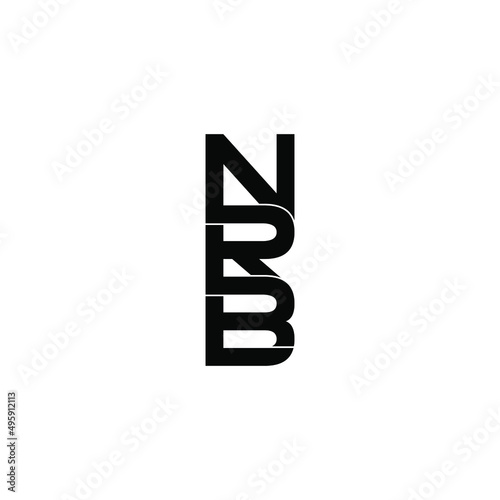 nrb letter original monogram logo design photo