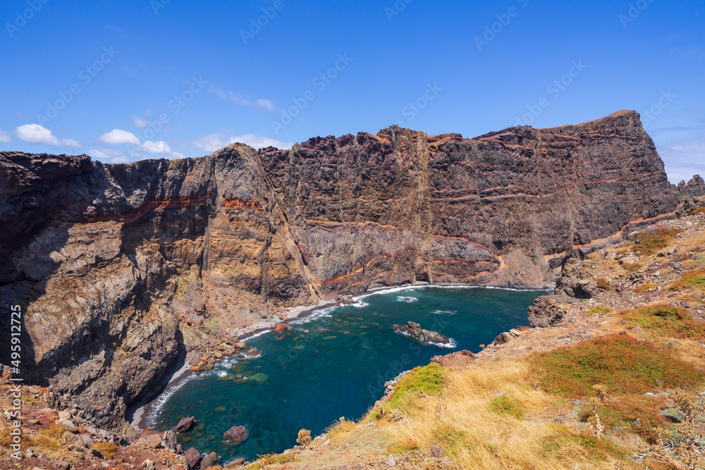 vereda da ponta de são lourenço coast and cliffs, Madeira island
