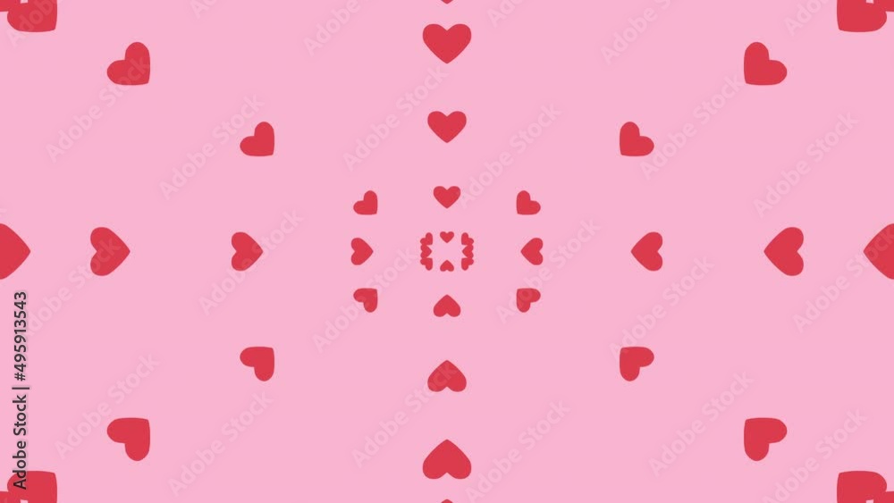 シンプルでかわいいハートのモーショングラフィックス