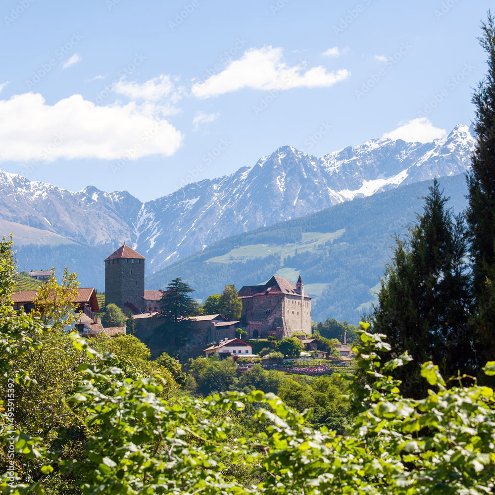 Schloss Tirol in den Alpen