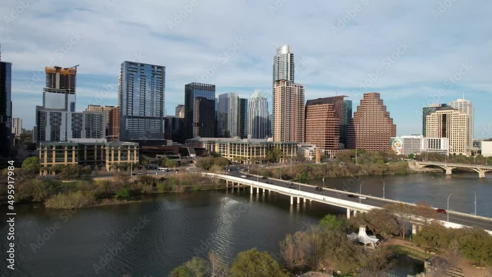 Austin Drone Skyline at 1st and Congress Austin Drone Skyline at 1st and Congress