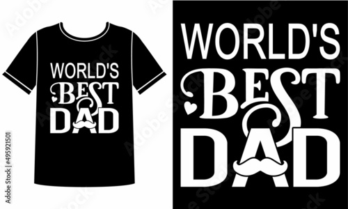 Best dad t shirt design template