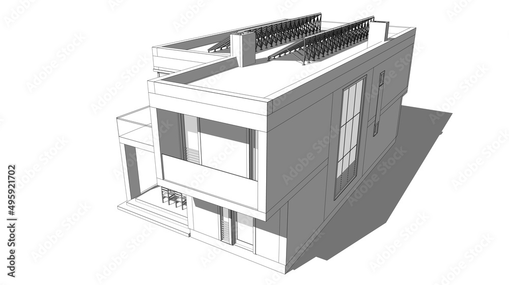 sketch of a house sketch of a house