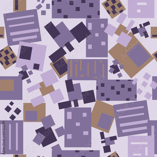 seamless pattern with squares
