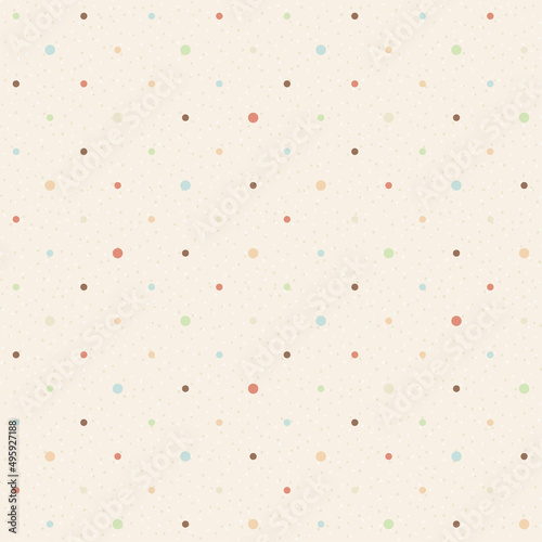 Wallpaper Mural Color seamless textured polka dots pattern Torontodigital.ca