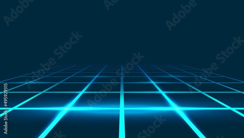 Hologram line technology neon light abstract