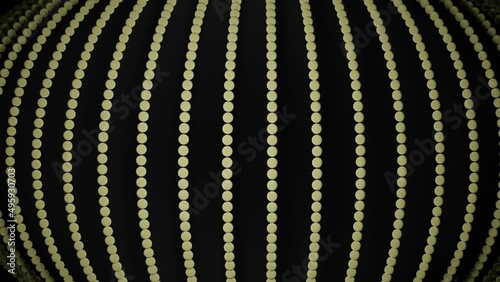 Wallpaper Mural Black background.Design.Bright yellow small circles made in abstraction run along the footage and flash. Torontodigital.ca