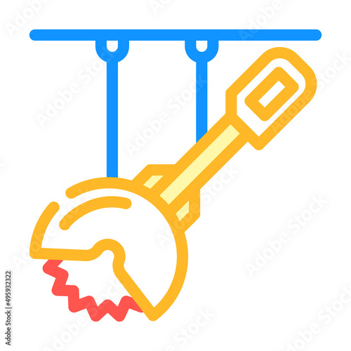 circular saws color icon vector. circular saws sign. isolated symbol illustration