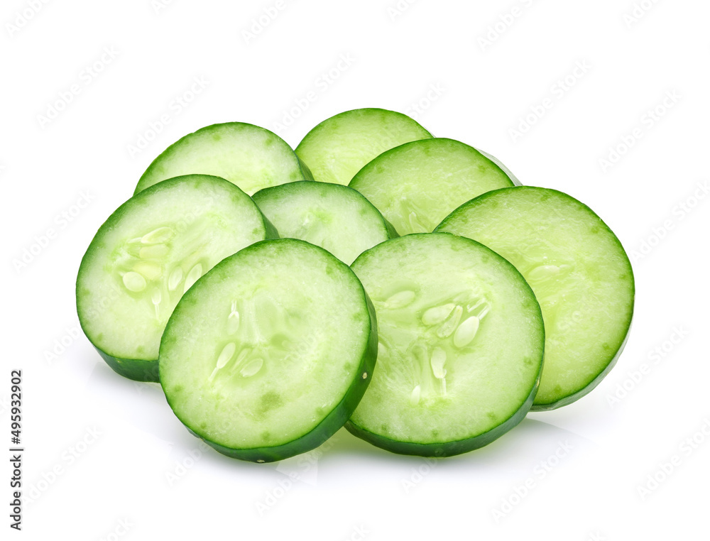 cucumber isolated on white background cucumber isolated on white background