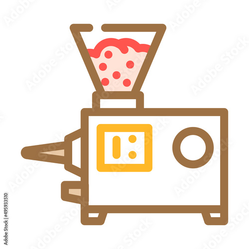 vacuum syringe color icon vector. vacuum syringe sign. isolated symbol illustration