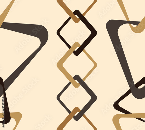 seamless pattern with abstract geometric shapes 