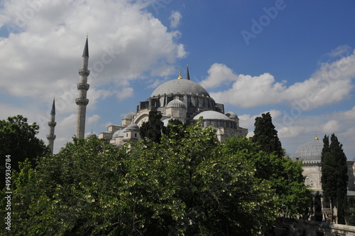 istanbul mosque, suleymaniye mosque, ottoman building, islamic architecture, minaret 