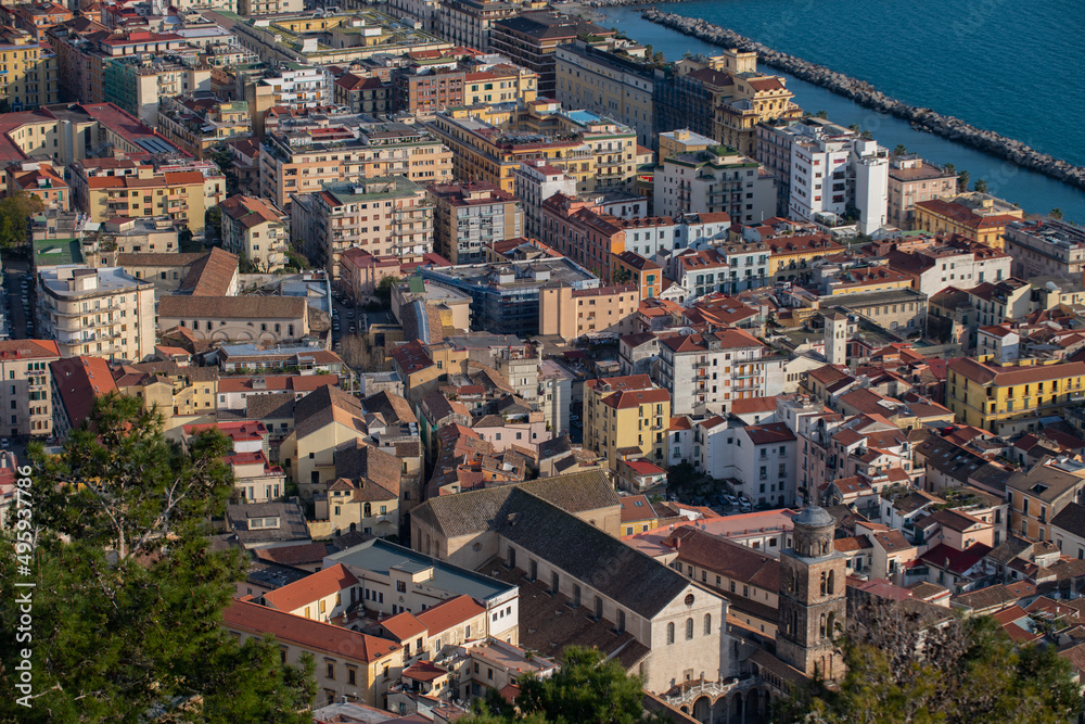 Salerno: buildings view from above