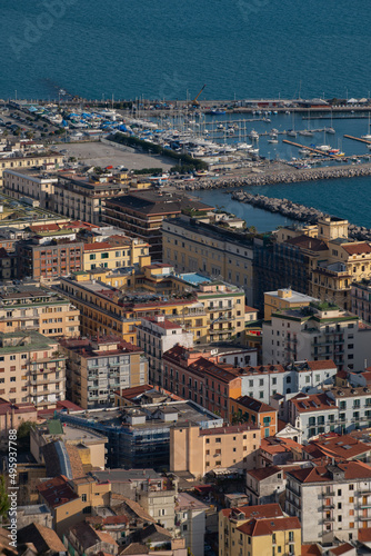 Fototapeta Naklejka Na Ścianę i Meble -  Salerno: buildings view from above