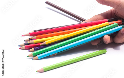 Photography An image of set of color pencils