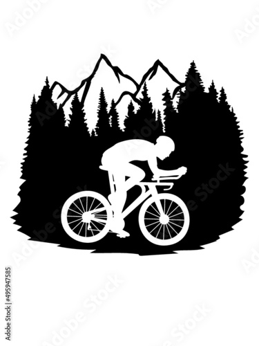 Natur Fahrrad Fahrer 