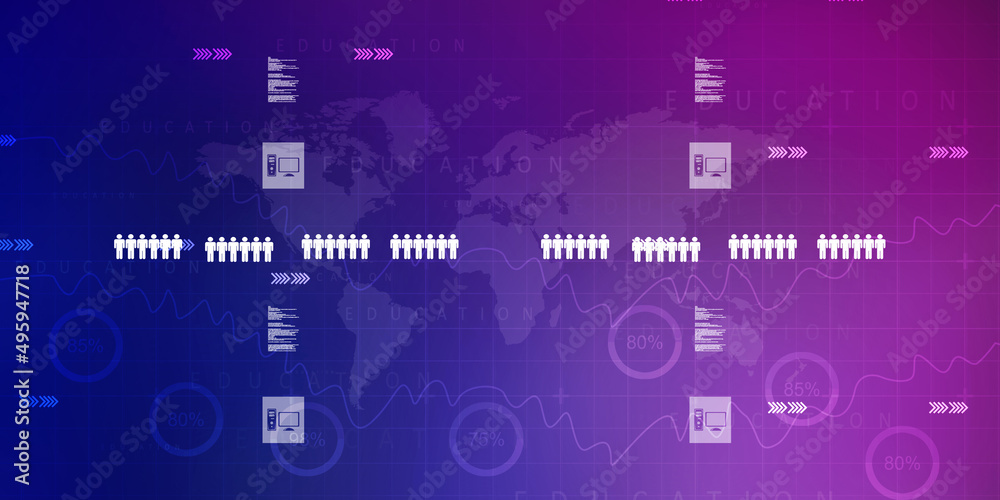 2D Digital Abstract Business Networking background 2D Digital Abstract Business Networking background