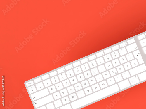 keyboard seen from above